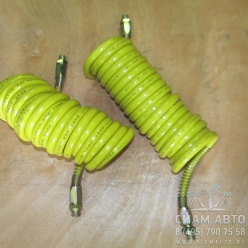 Шланг воздушный к полуприцепу M16 x 1,5 x 5500 (жёлтый) (М00816) Шланг воздушный к полуприцепу M16 x 1,5 x 5500 (жёлтый) (М00816)